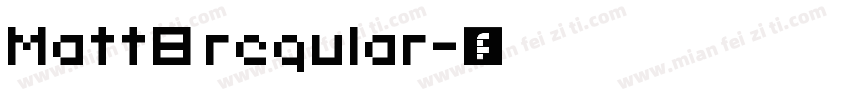 MattB regular字体转换